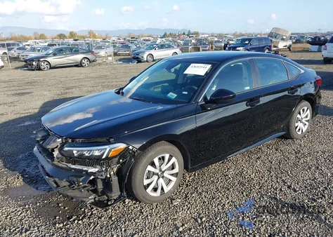 2025 Honda Civic Lx from USA, damaged, VIN 2HGFE2F25SH597176